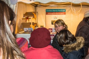 Info-Gespräche am Stiftungsstand