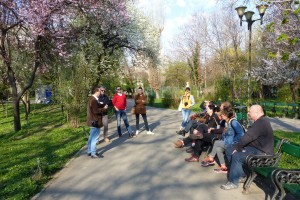 City-Tour Bukarest mit Stefan Bichler (l.)