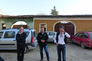 mit Sebastian Bethge, Uwe Hann und Hannes Csernetzky (v.l.n.r.) in Denndorf