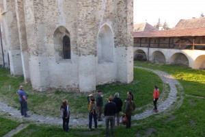 mit Burghüter Michael Weber in Wurmloch